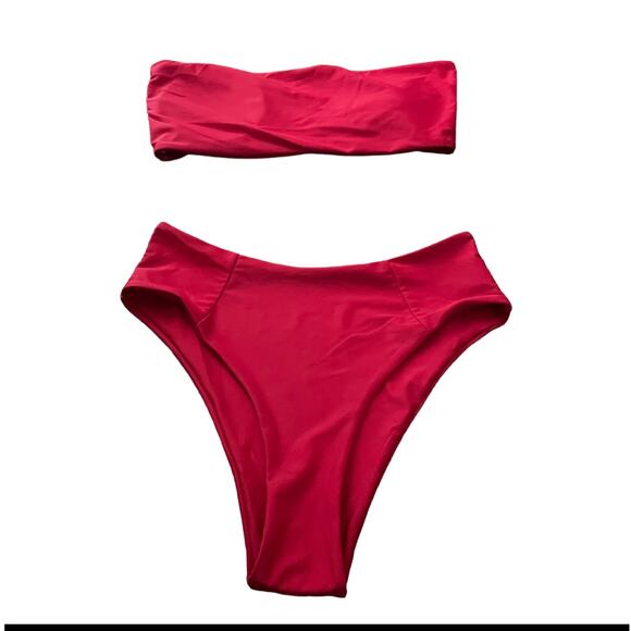 3/$15 Zaful Swim Red Bikini - Picture 1 of 8